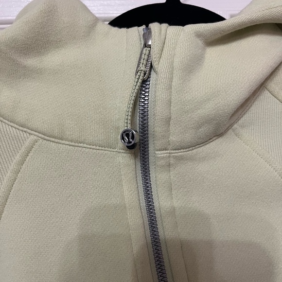 Lululemon Scuba Oversized cropped Half-Zip Hoodie size XS/S in dewy mint color - Picture 3 of 8